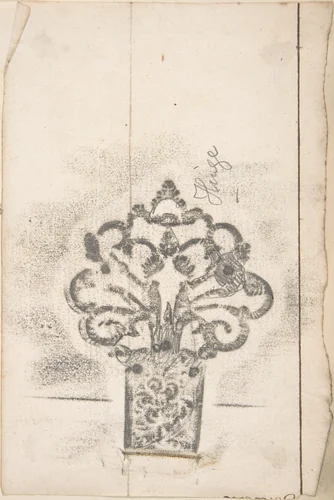 Hinge by anonymous, drawing, 1850-1900