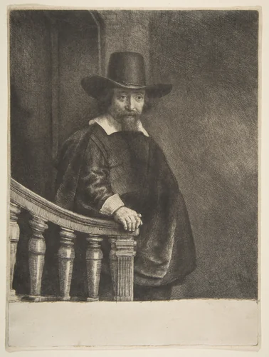 Ephraim Bonus, Jewish Physician by Rembrandt van Rijn, print, 1641-1651
