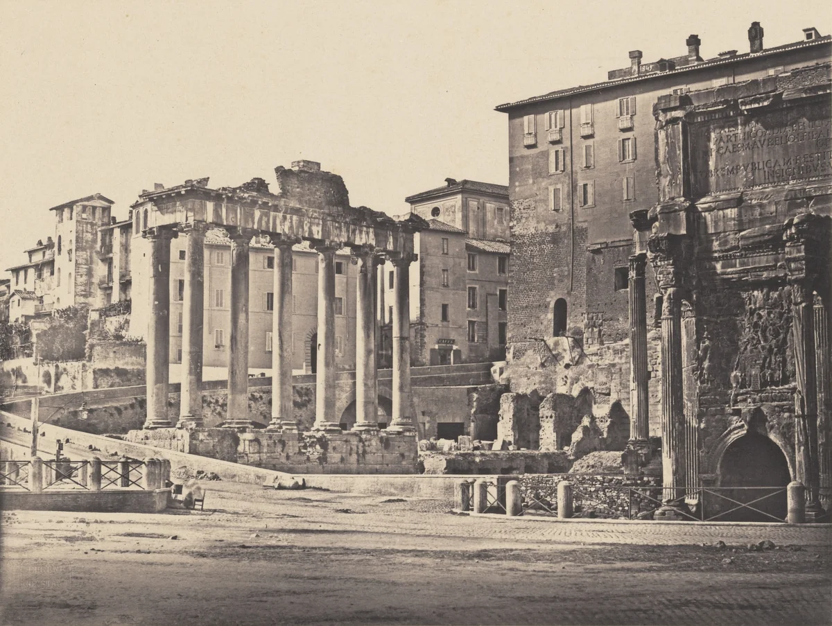 Roman Forum by Eugène Constant, photograph, 1847