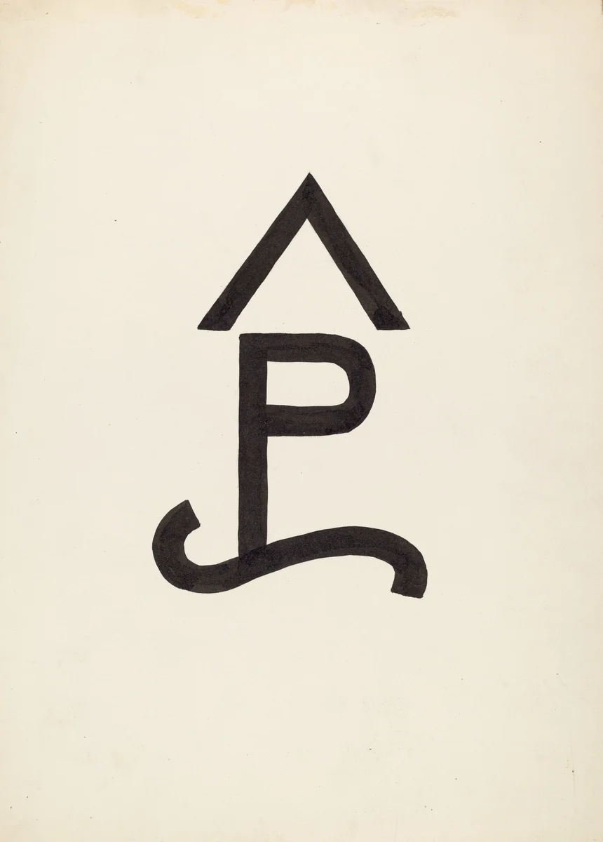 Cattle Brand by J. Henry Marley, index of american design, 1936