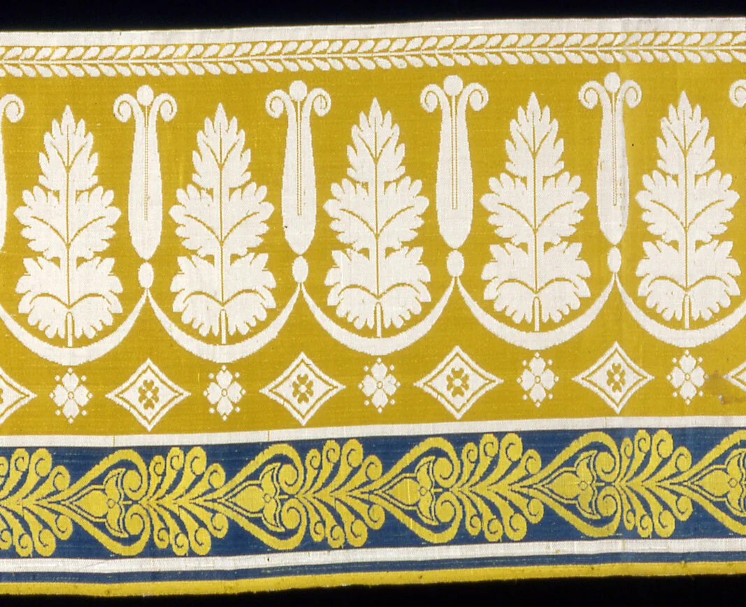 Border by France, textile, 1805-1810