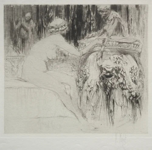 The Bacchante and the Young Faun by William Walcot, print, 1906-1916