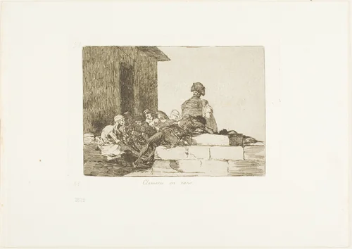 Appeals are in vain, plate 54 from The Disasters of War by Francisco José de Goya, print, 1812-1815