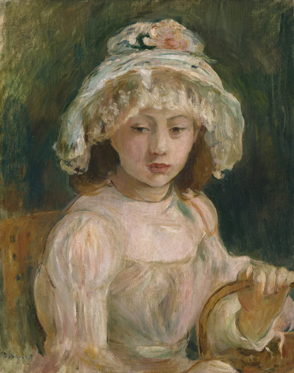 Young Girl with Hat by Berthe Morisot, painting, 1892