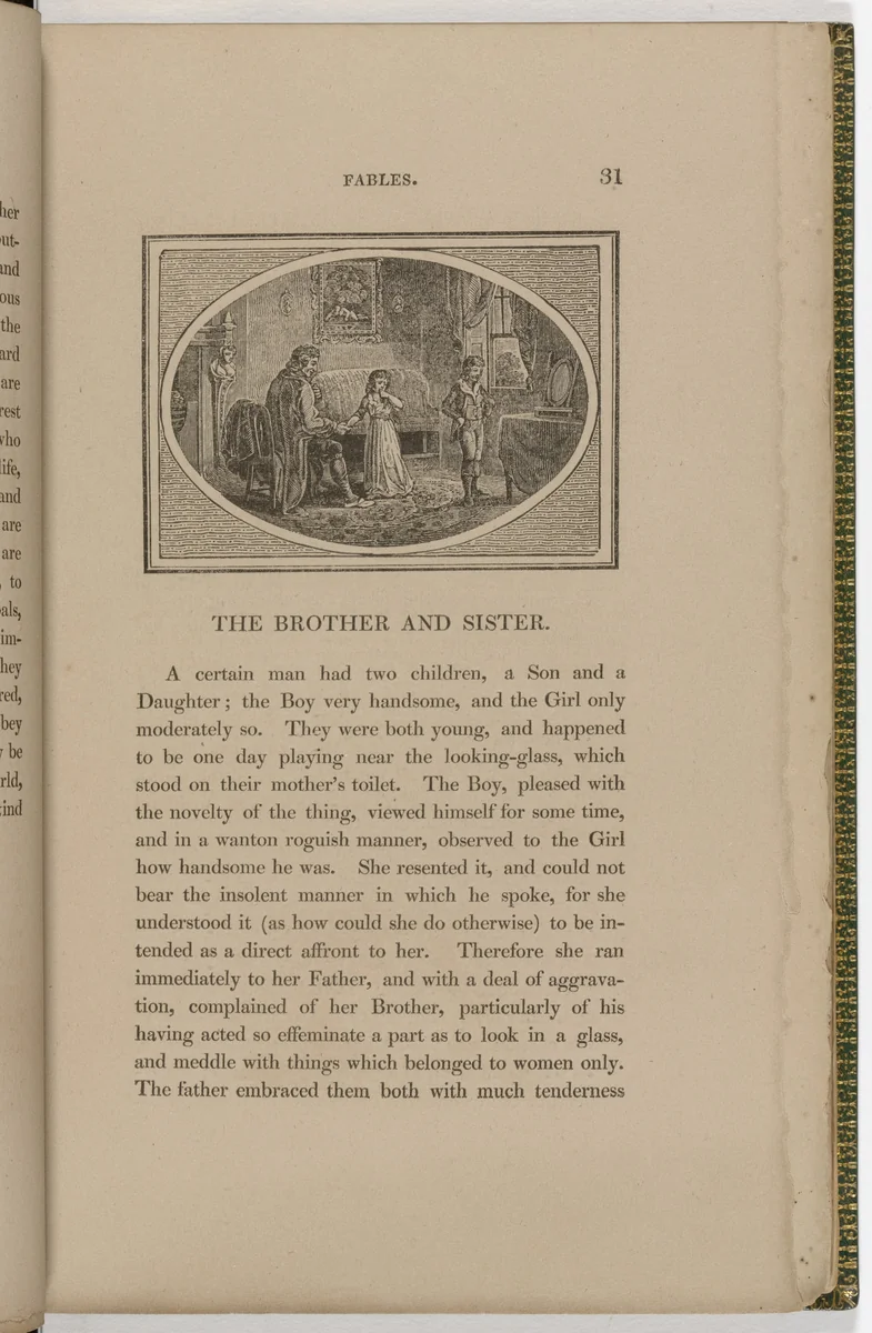 Headpiece (page 31) from The Fables of Aesop by Thomas Bewick, illustrated book, 1818