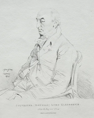Sylvester Lord Glenbervie by Jean-Auguste-Dominique Ingres, print, 1815