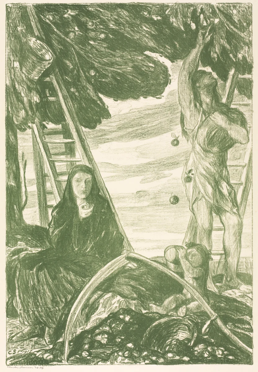Autumn by Charles Hasslewood Shannon, print, 1917
