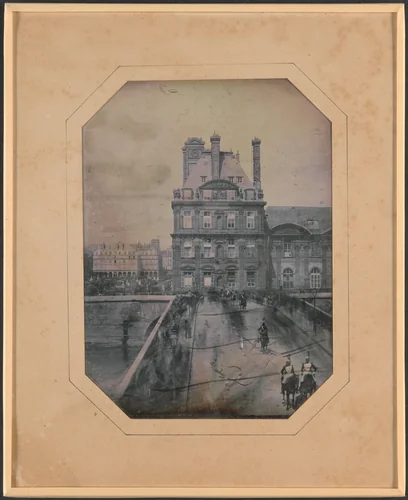Défilé sur le Pont-Royal by Marie-Charles-Isidore Choiselat, photograph, 1844