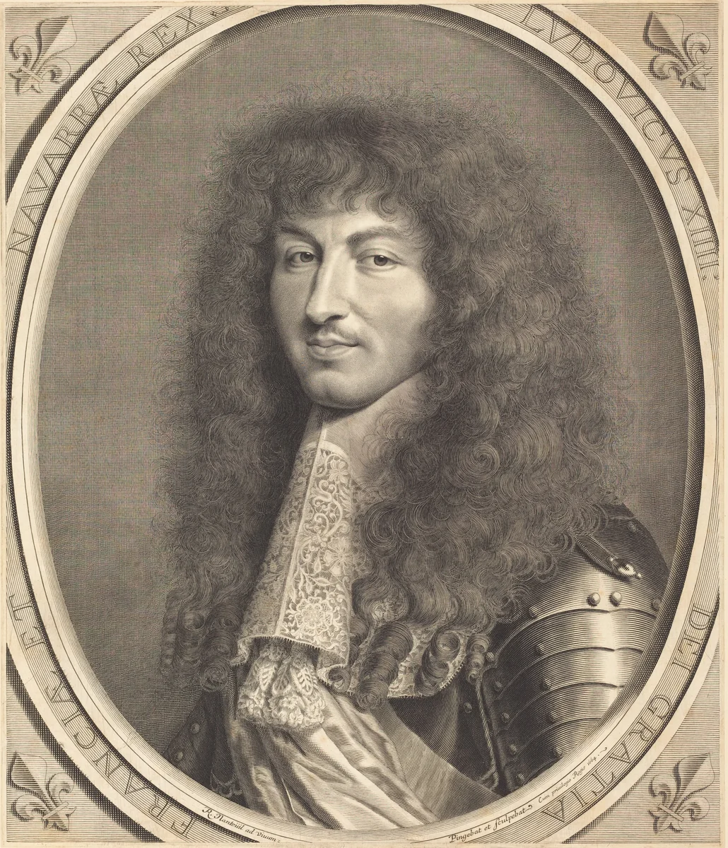 Louis XIV by Robert Nanteuil, print, 1664