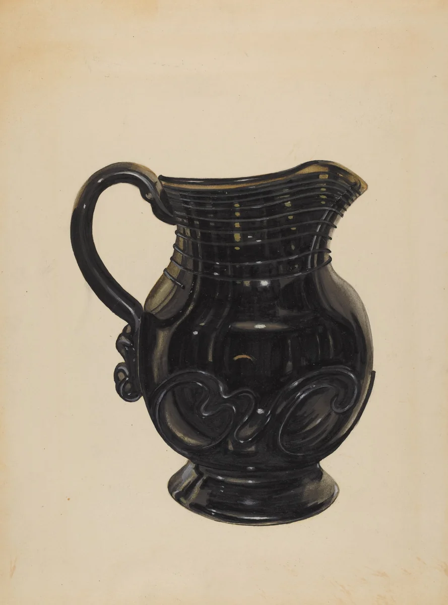 Pitcher by John Tarantino, index of american design, 1936