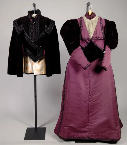Evening ensemble by House of Worth, artwork, 1893