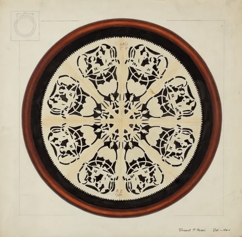 Valentine by Vincent P. Rosel, index of american design, 1937