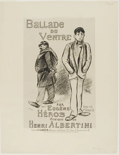 Ballade du Ventre by Théophile Alexandre Steinlen, print, 1892