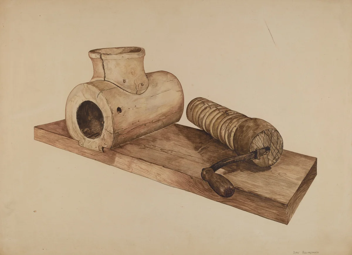 Potato Grinder by Doris Hollingsworth, index of american design, 1940