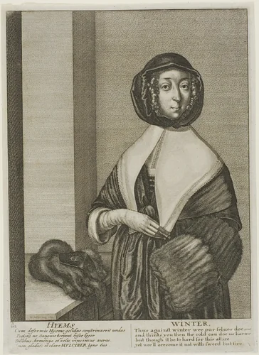 Winter by Wenceslaus Hollar, print, 1641