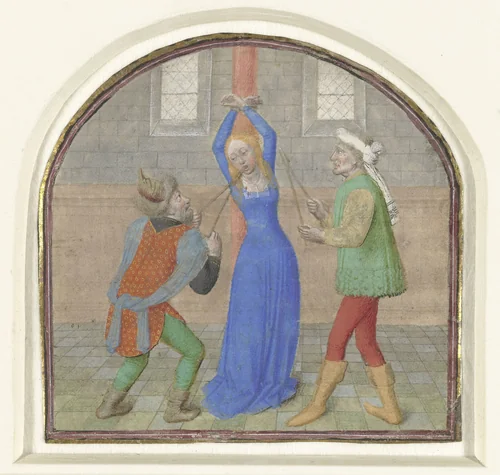 Het martelaarschap van H. Appolonia by Simon Marmion, manuscript, 1460-1470