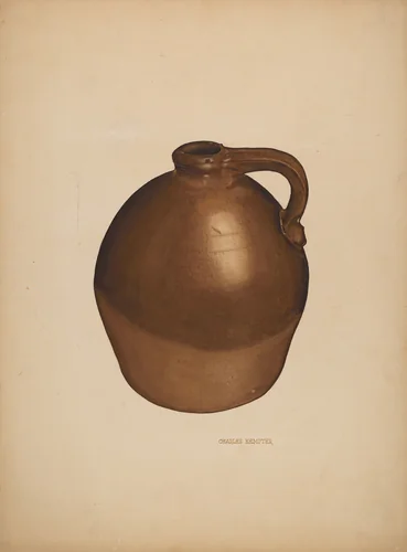 Vinegar Jug by Charles Kempter, index of american design, 1940