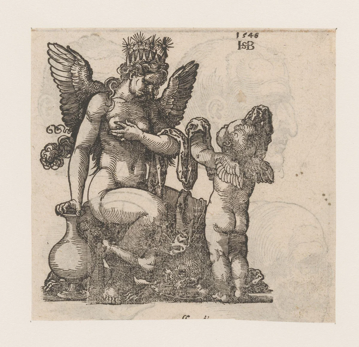 Allegorische voorstelling by anonymous, print, 1546