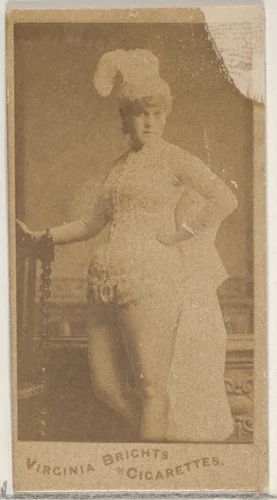 From the Actors and Actresses series (N45, Type 5) for Virginia Brights Cigarettes by Allen & Ginter, photograph, 1885-1891