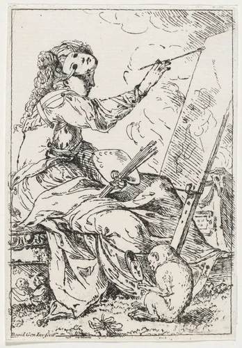 Allegory of Painting by Giovanni David, print, 1770-1780