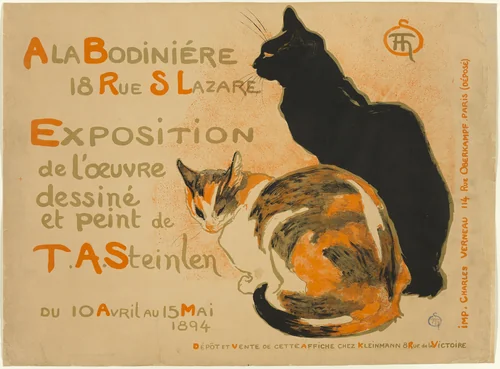 À la Bodiniére by Théophile Alexandre Steinlen, print, 1894