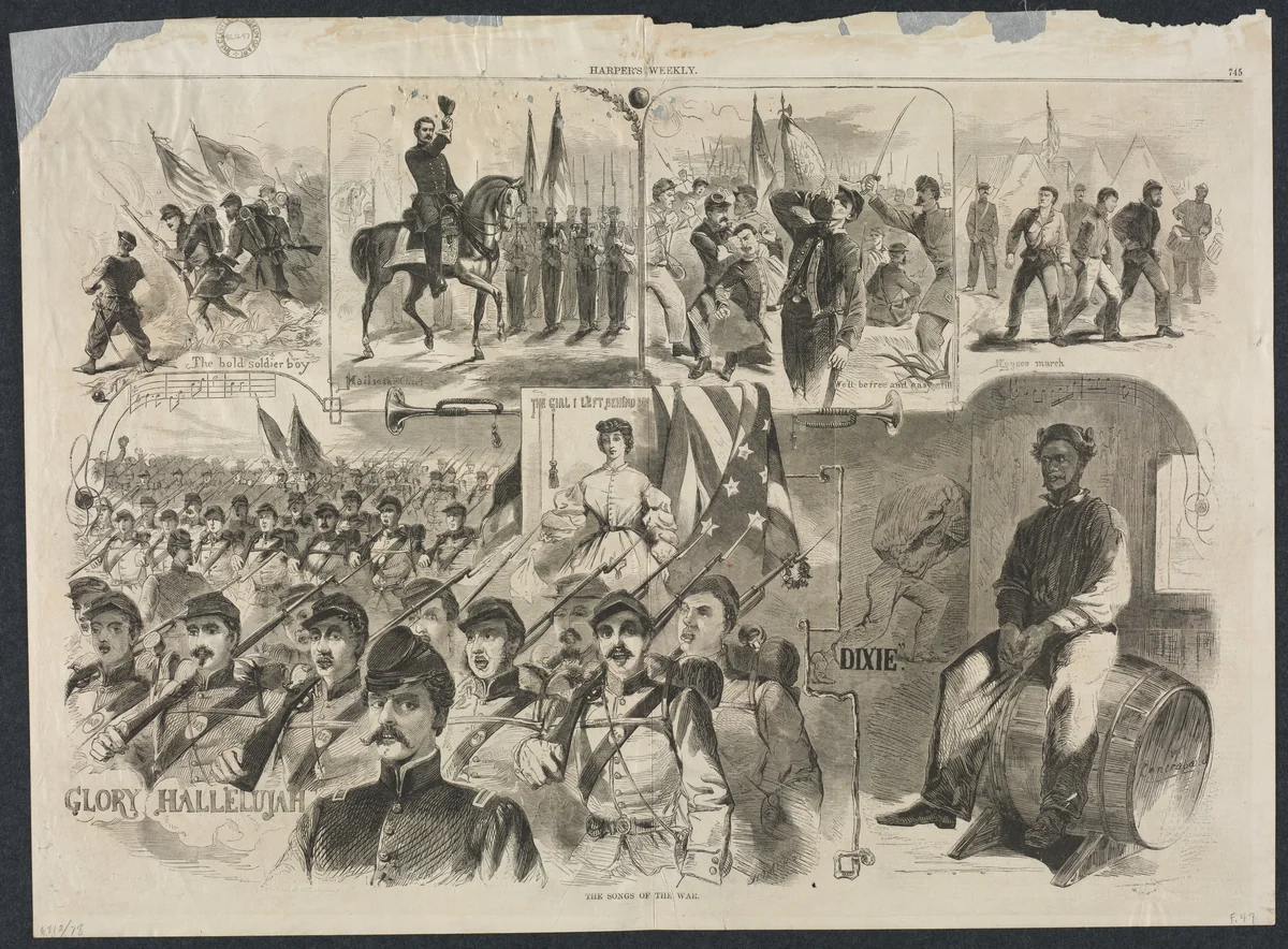 The Songs of the War by Winslow Homer, print, 1861