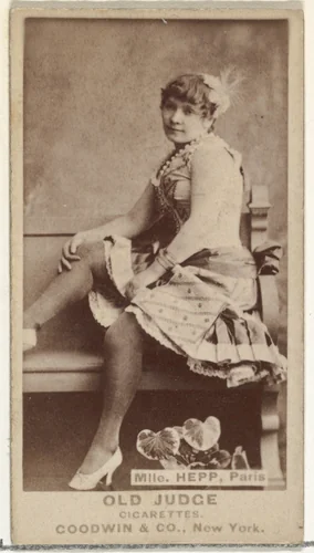 Mlle. Hepp, Paris, from the Actors and Actresses series (N171) for Old Judge Cigarettes by Goodwin & Company, photograph, 1886-1890