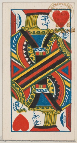 Jack of Hearts, from the Playing Cards series (N84) to promote Turkish Cross-Cut Cigarettes for W. Duke, Sons and Co. by W. Duke, Sons & Co., print, 1888