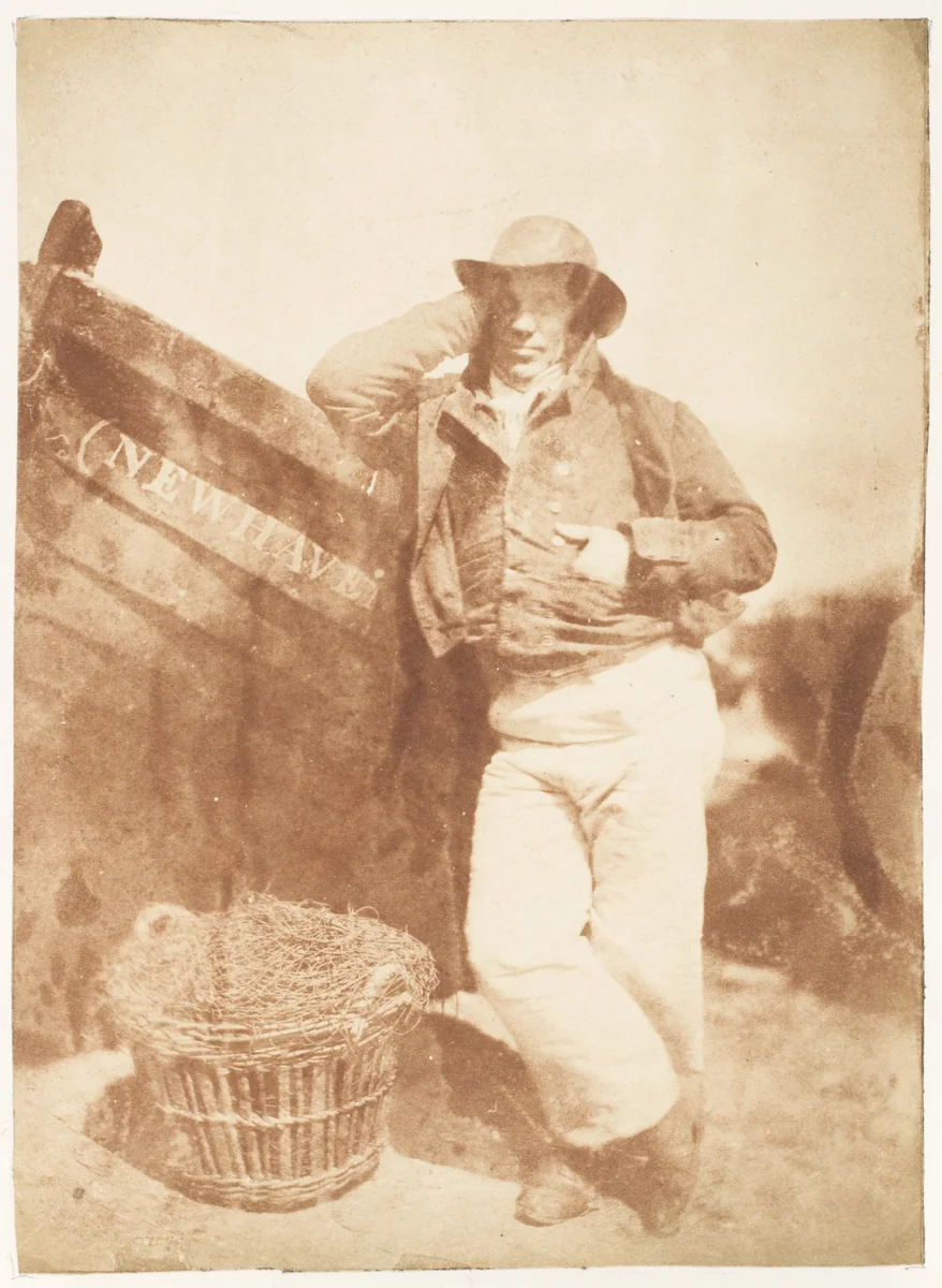 Newhaven Fisherman by Hill and Adamson, photograph, 1843-1847