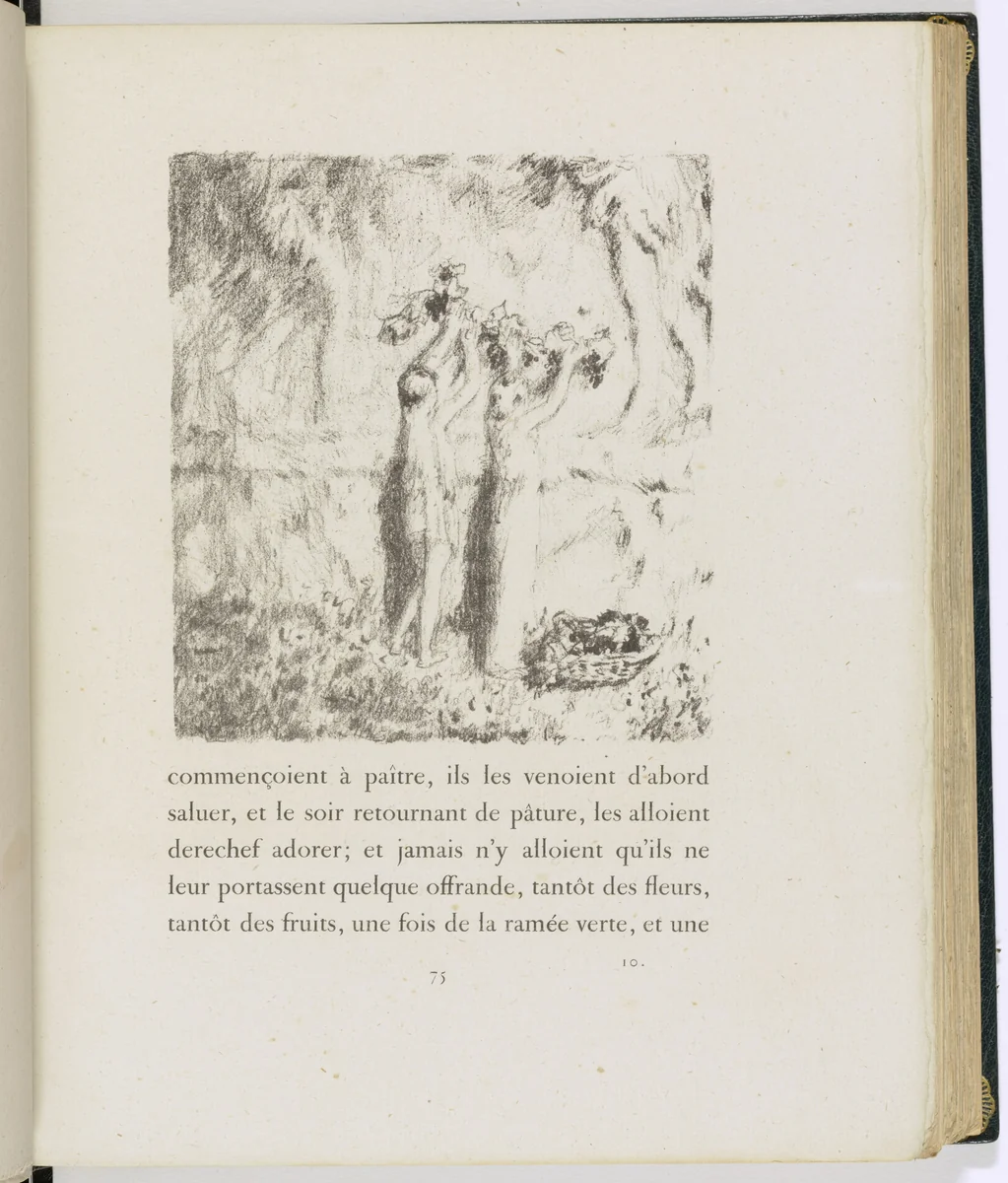 In-text plate (page 75) from Daphnis et Chloé by Pierre Bonnard, illustrated book, 1902
