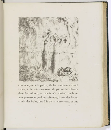 In-text plate (page 75) from Daphnis et Chloé by Pierre Bonnard, illustrated book, 1902