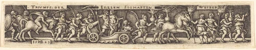 Triumphal Procession of the Noble Glorious Women by Sebald Beham, print, 1549