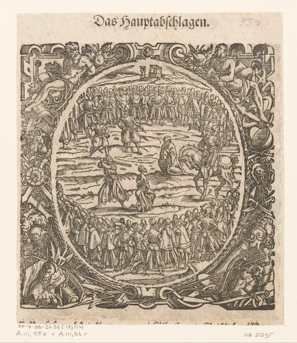 Onthoofding by Jost Amman, print, 1573