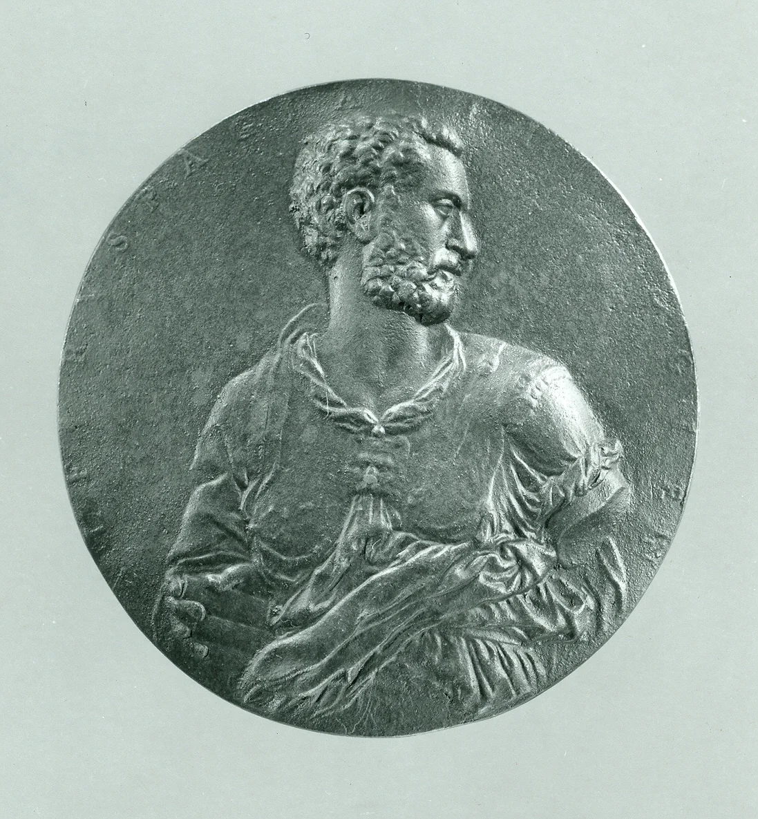 Medal: Self-portrait by Alfonso Ruspagiari, metalwork, 1563-1574