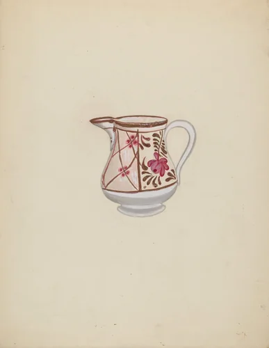 Pitcher by Willoughby Ions, index of american design, 1935-1942