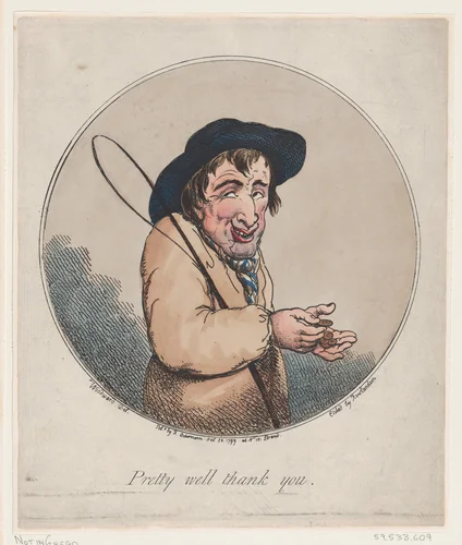 Pretty Well Thank You by Thomas Rowlandson, print, 1799
