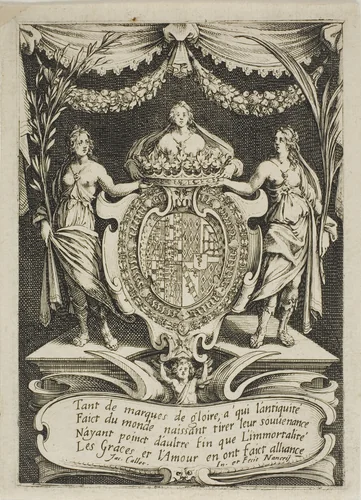 Title Page, from Combat at the Barrier by Jacques Callot, print, 1627