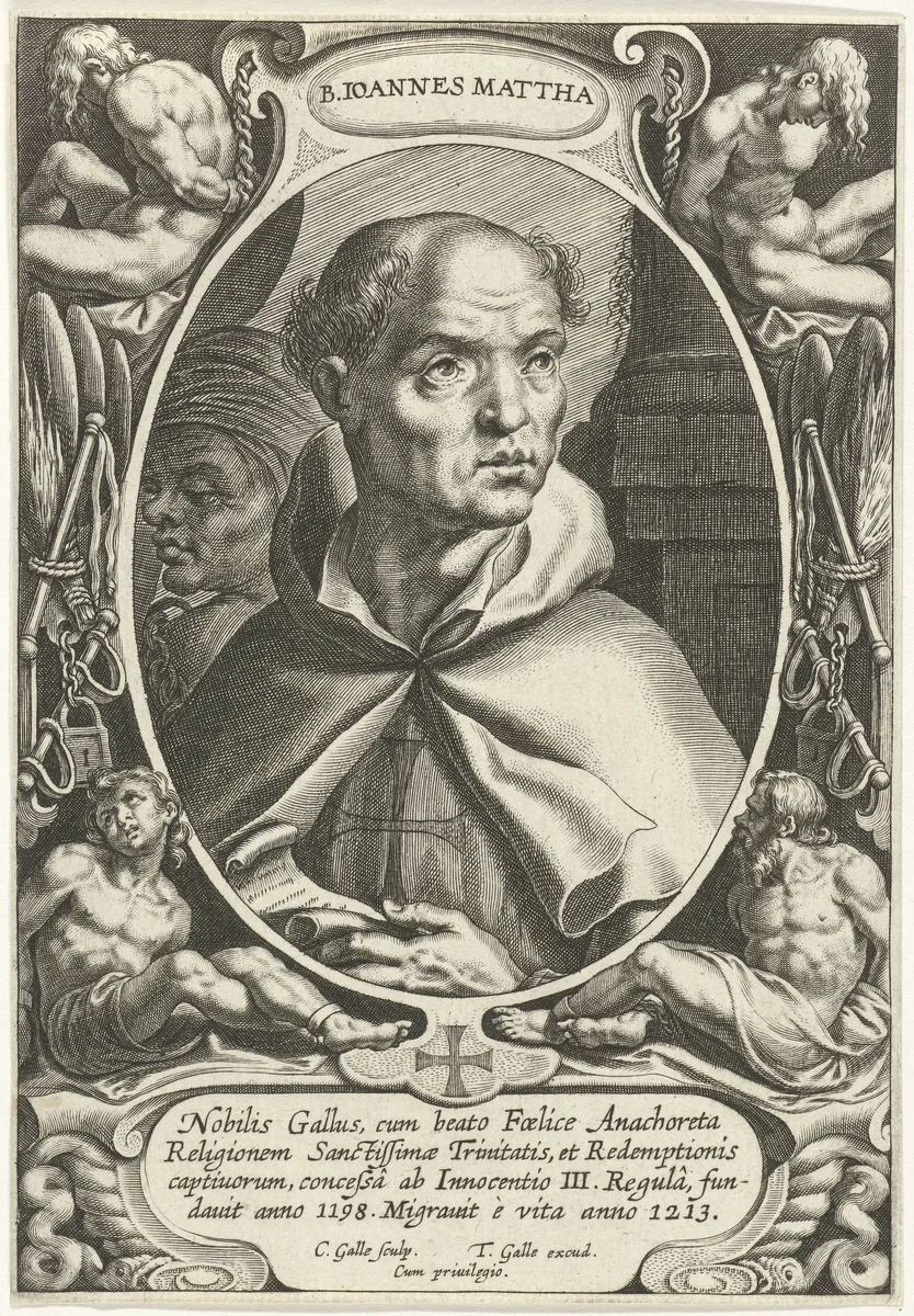 H. Johannes van Matha by Unknown, print, 1586-1633