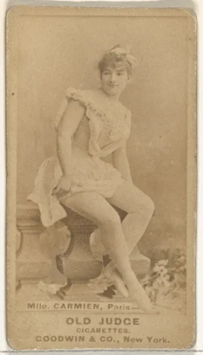 Mlle. Carmen, Paris, from the Actors and Actresses series (N171) for Old Judge Cigarettes by Goodwin & Company, photograph, 1886-1890