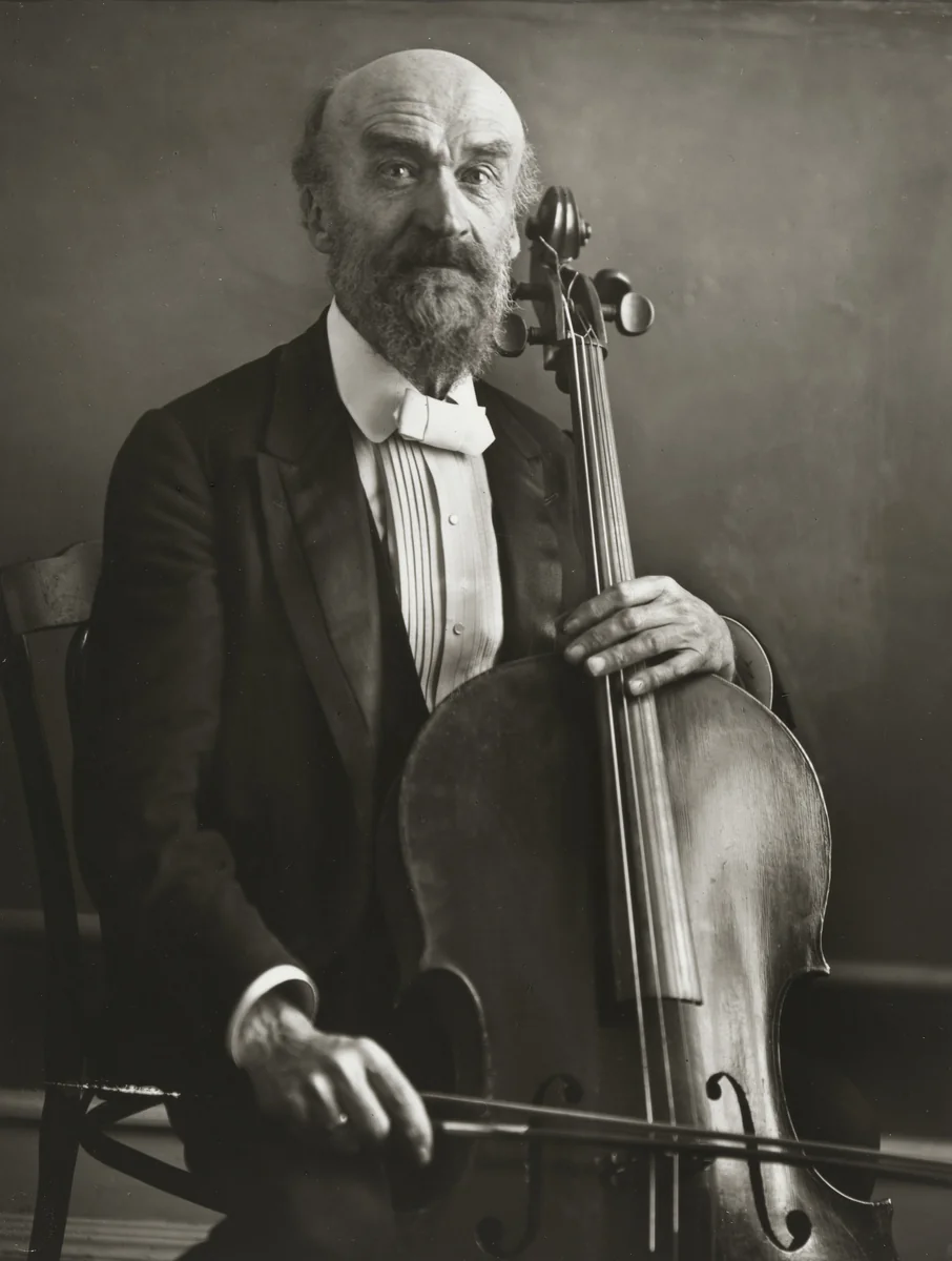 Cellist [Julius Klengel] by August Sander, photograph, 1921