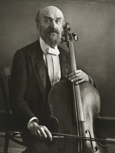 Cellist [Julius Klengel] by August Sander, photograph, 1921