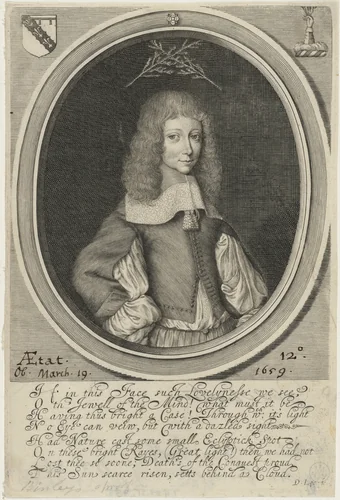 John Goodhand Holt by David Loggan, print, 1660