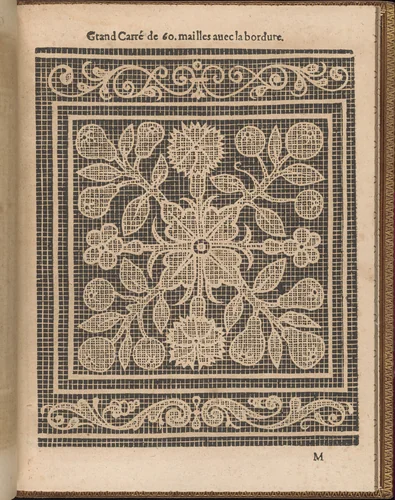 La Pratique de l'Aiguille, page 44 (recto) by Matthias Mignerak, book, 1605