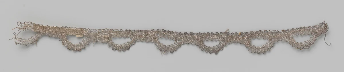 Strook zilverkant met halfronde schulpen by anonymous, other, 1600-1935