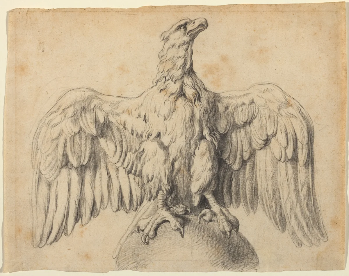 The Capitoline Eagle by Peter Paul Rubens, drawing, 1601-1602
