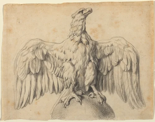 The Capitoline Eagle by Peter Paul Rubens, drawing, 1601-1602