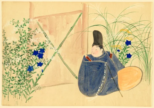 Flowers of a Hundred Worlds (Momoyogusa): Nakaguni (Nakaguni) by Kamisaka Sekka, drawing, 1909