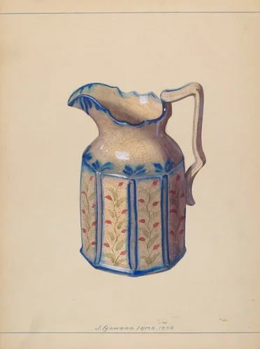 Pitcher by J. Howard Iams, index of american design, 1936