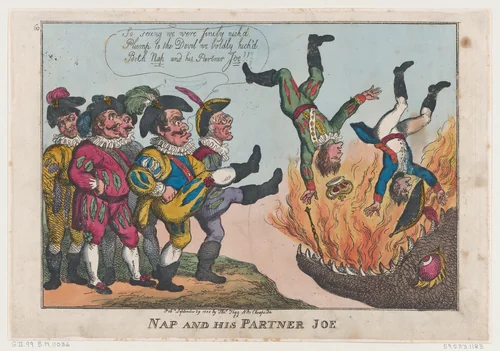 Nap and His Partner Joe by Thomas Rowlandson, print, 1808
