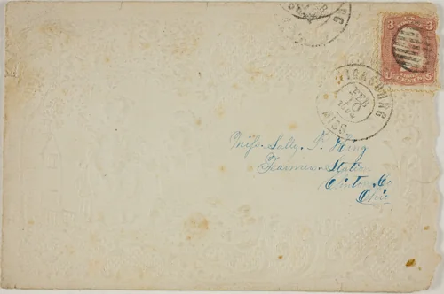 Valentine envelope by Unknown Artist, other, 1855-1865